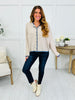 The Fireside Stripe Top In Light Mocha