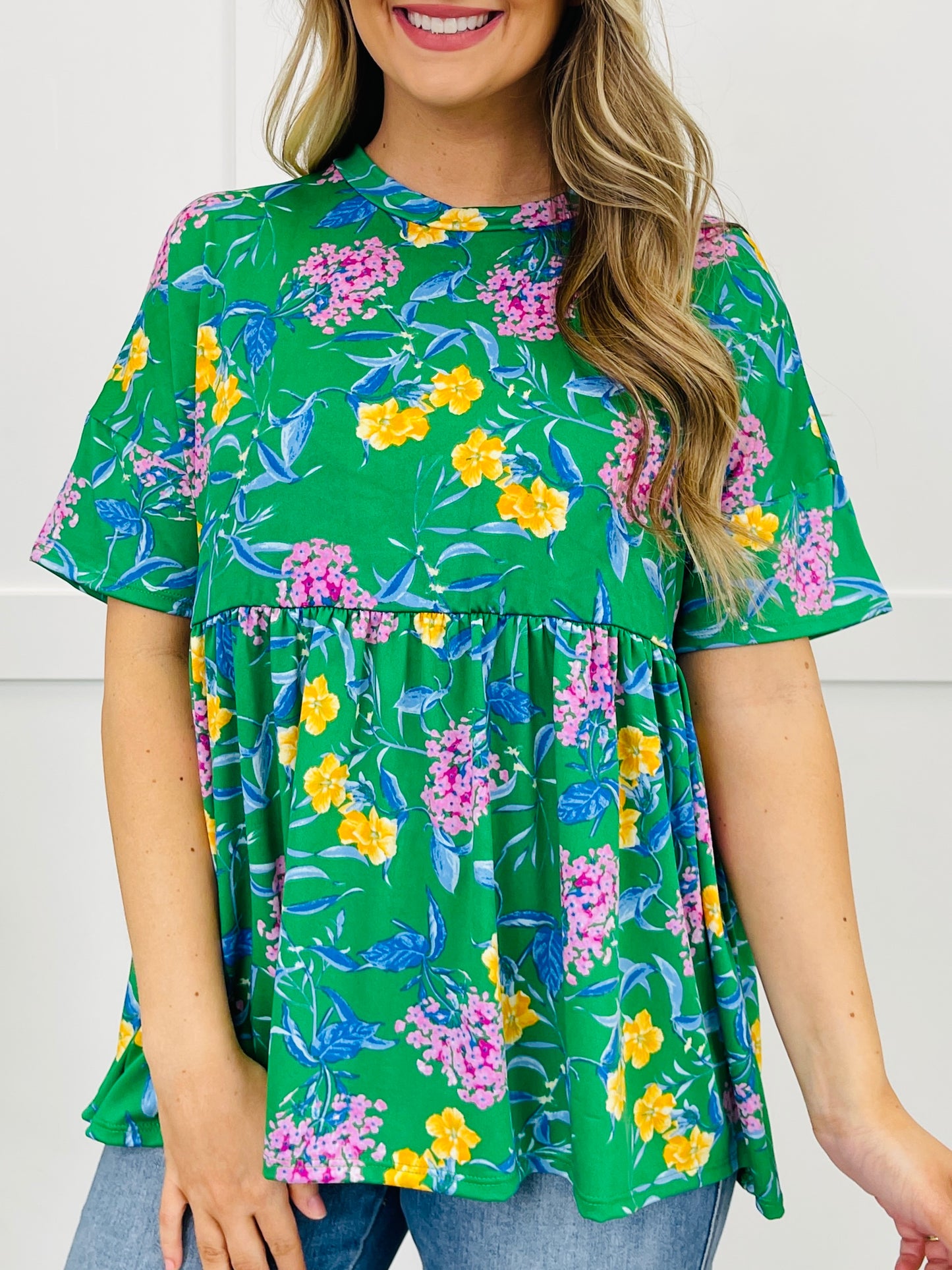 Growing On You Top in Green