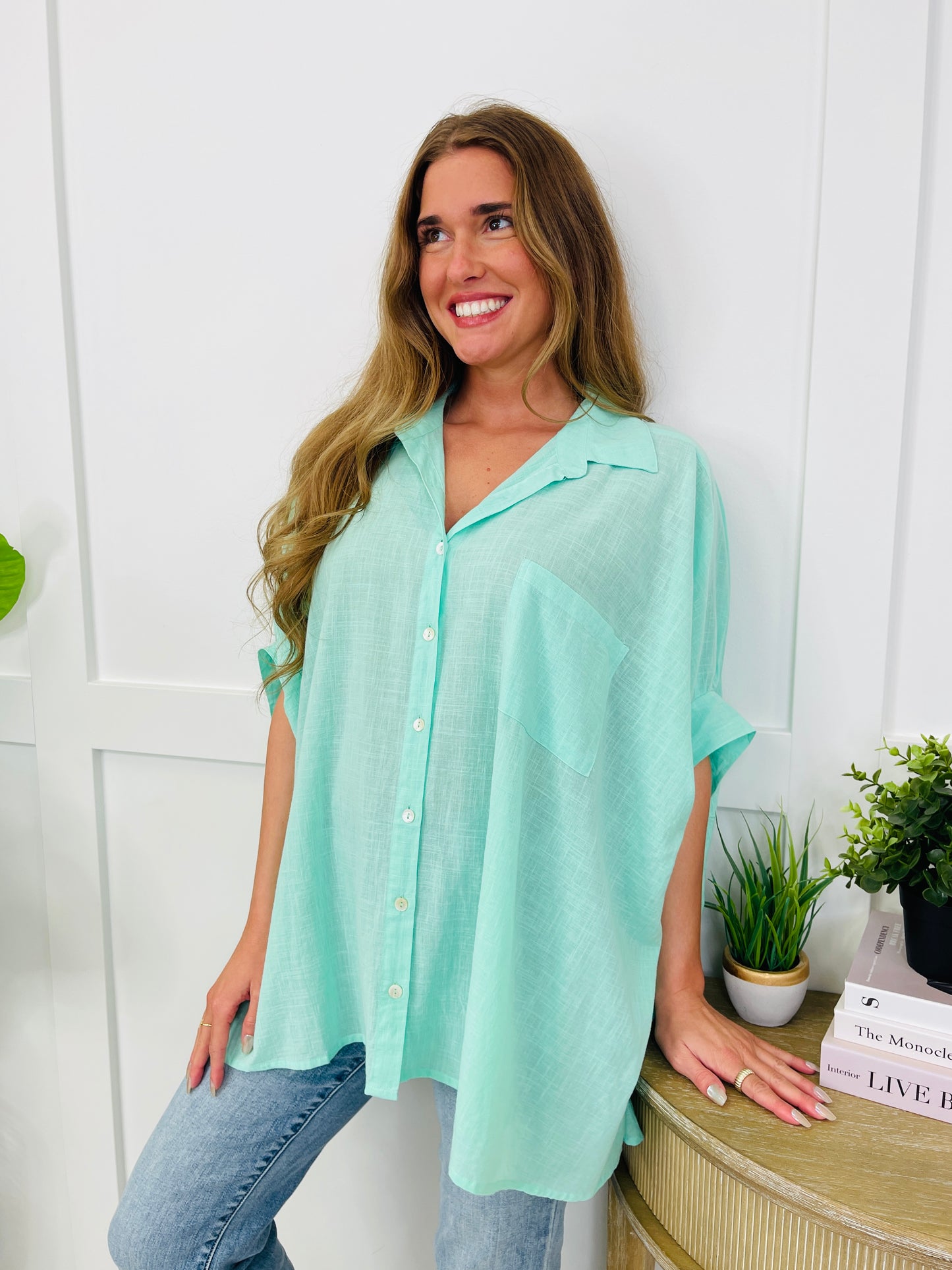Let It Be Easy Top In Mint