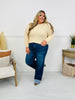 Follow The Trend Wide Leg Tummy Control Cuffed Jeans