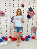 Stars, Stripes, and Florals USA Graphic Tee