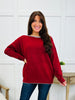 Free Range Sweater In Burgundy