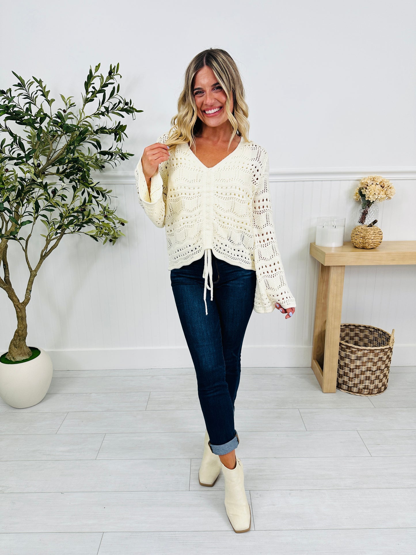 Sweetest Surrender Top In Ivory