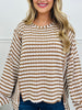 Striped Intuition Top in Camel