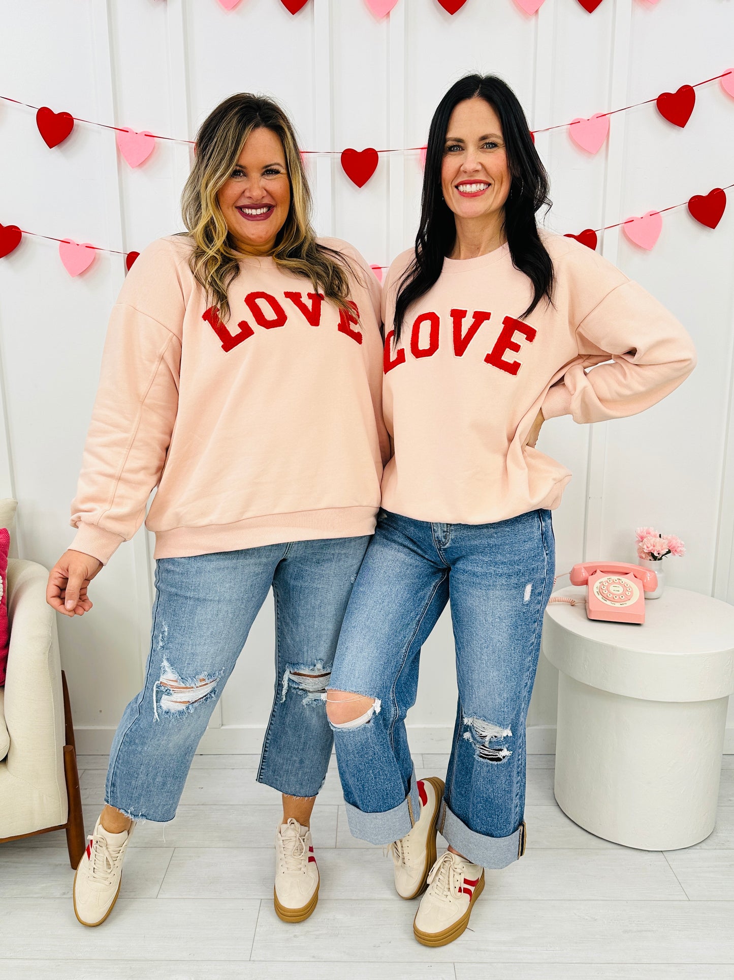 MOCO Exclusive Love and XOXO Graphic Sweatshirts