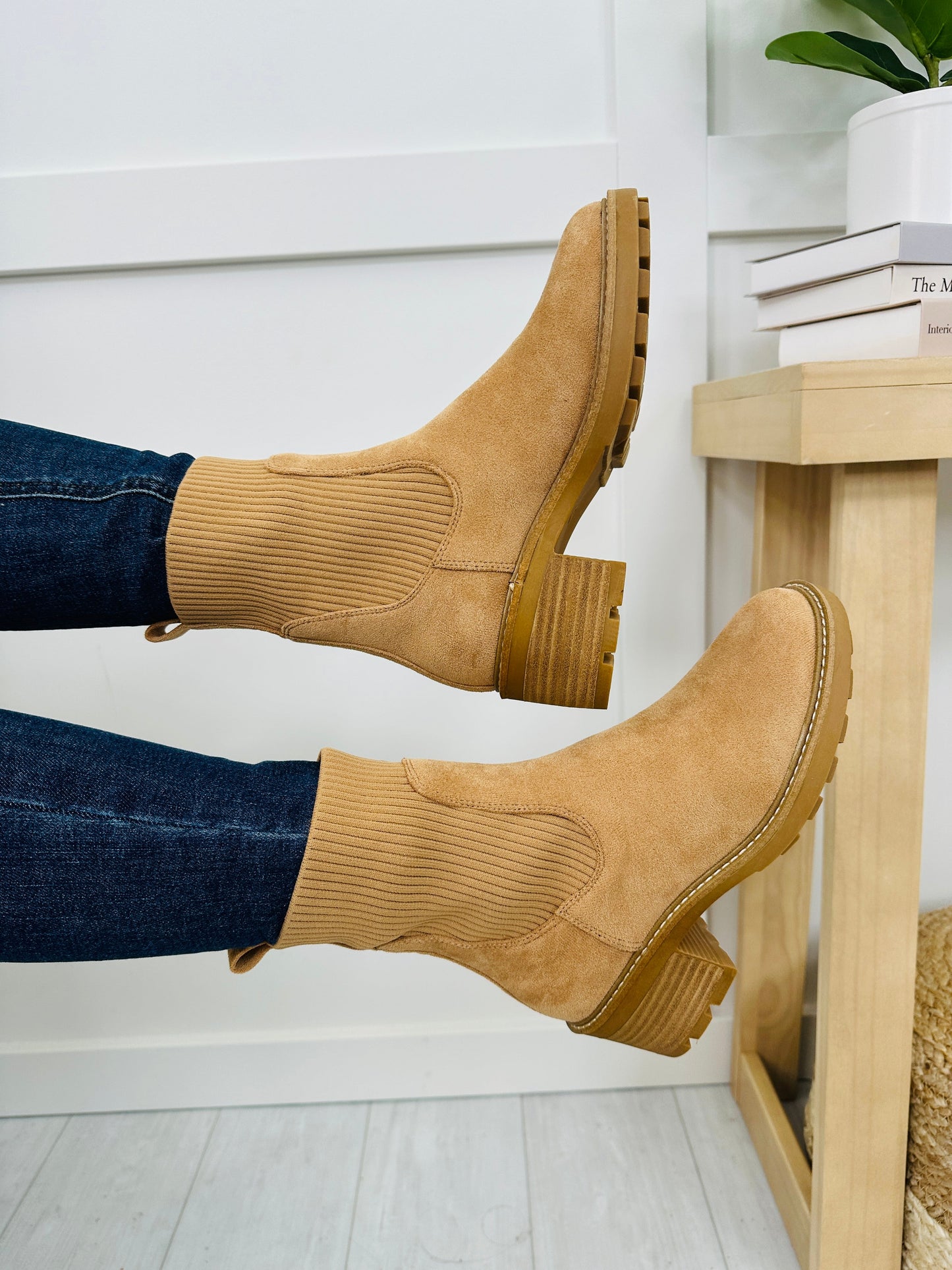 Finding My Direction Booties In Camel