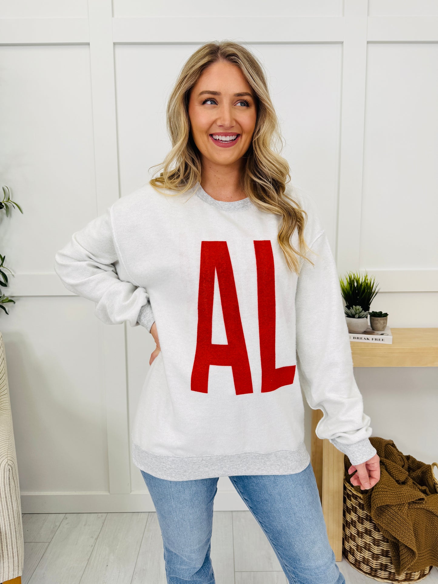 Alabama Reversible AL Graphic Crewneck Sweatshirt