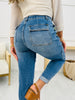 Judy Blue Adventure Awaits Cuffed Cargo Jeans