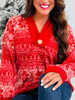 Cozy In Crimson Sweater