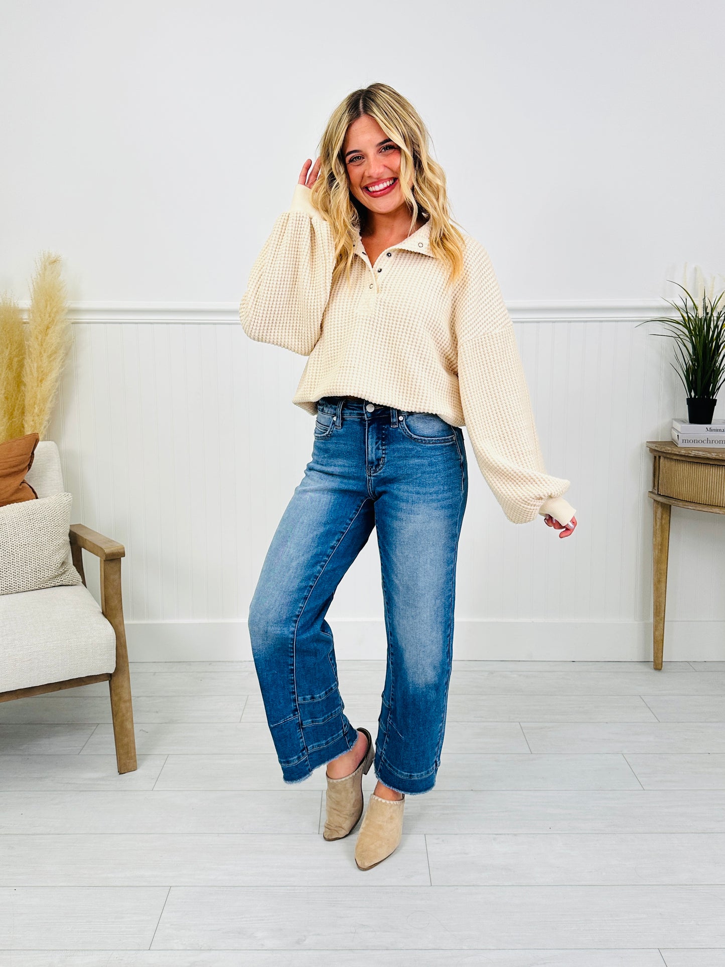 Be Basic Barrel Jeans with Tummy Control