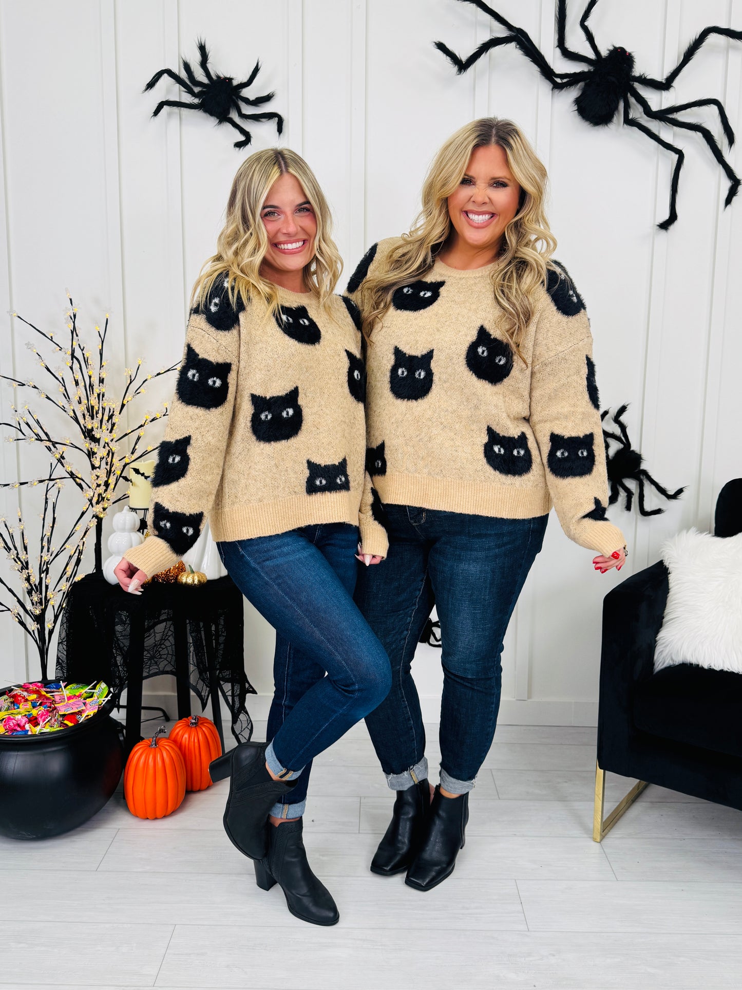 Black Cat Behavior Sweater