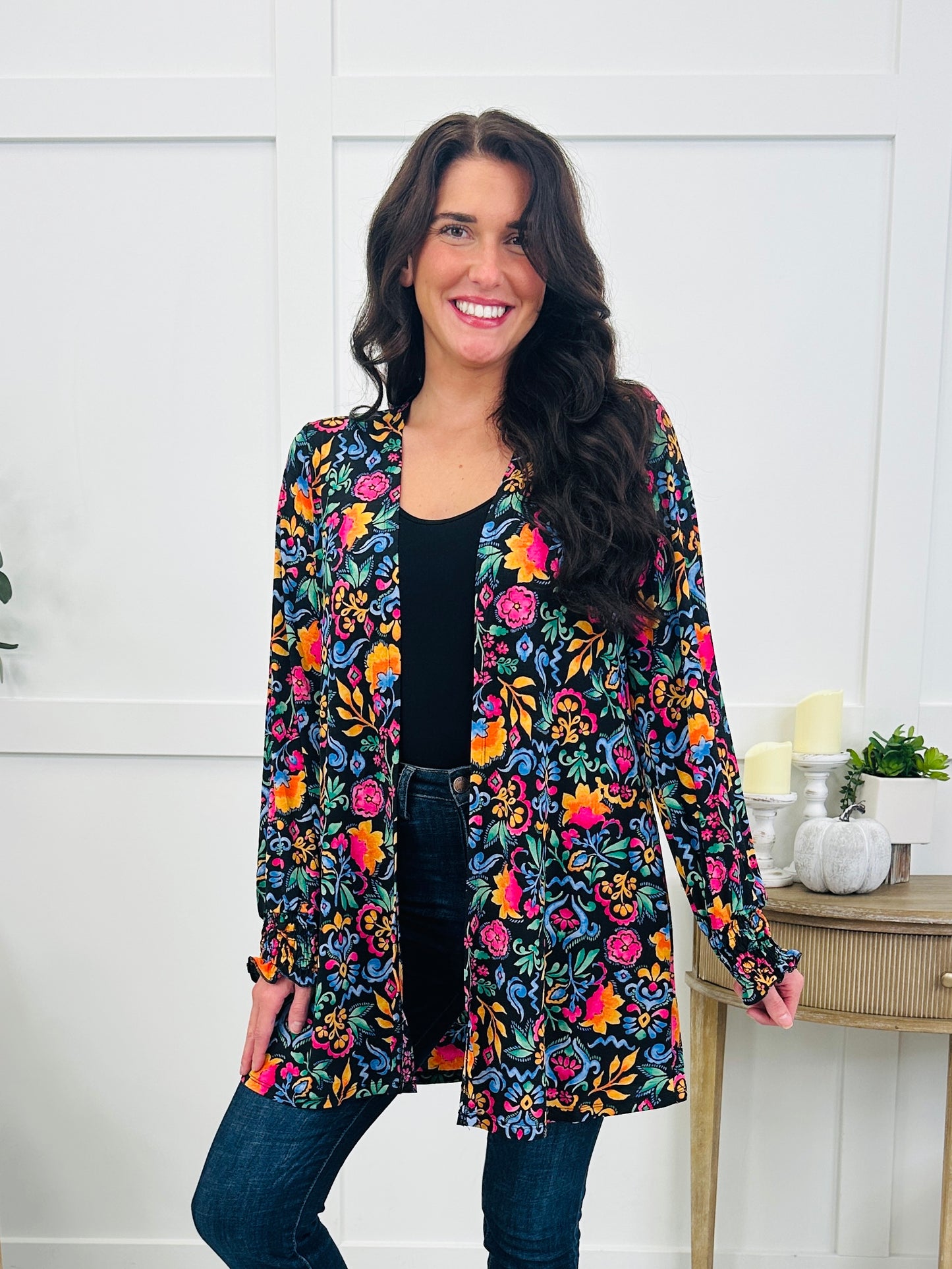 Midnight Wildflower Cardigan