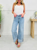 Right on Time Tummy Control Wide Leg Cropped Jeans