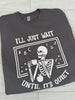 Teacher Wait Until It's Quiet Graphic Crewneck Sweatshirt