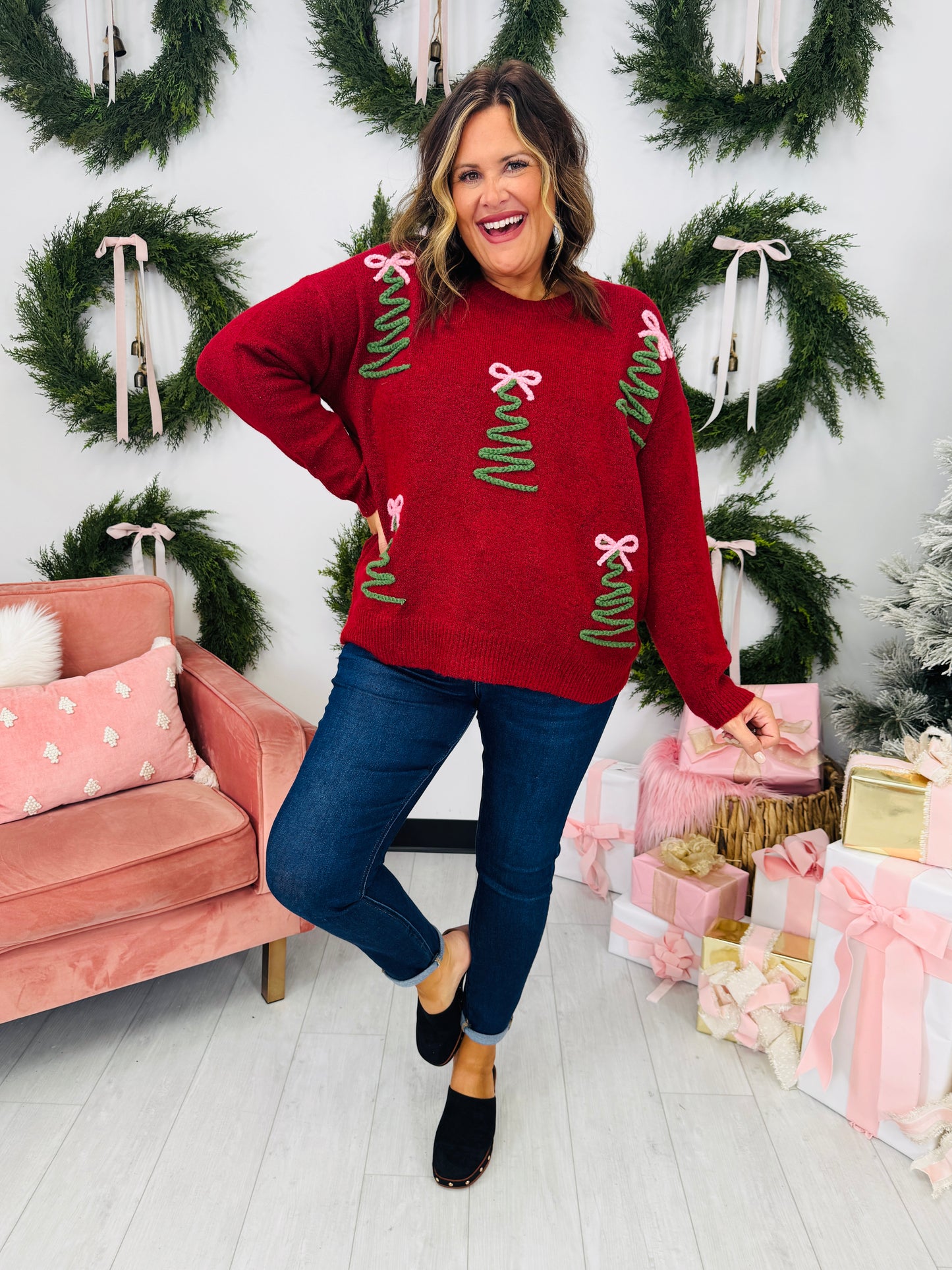 Christmas Tree Charm Sweater