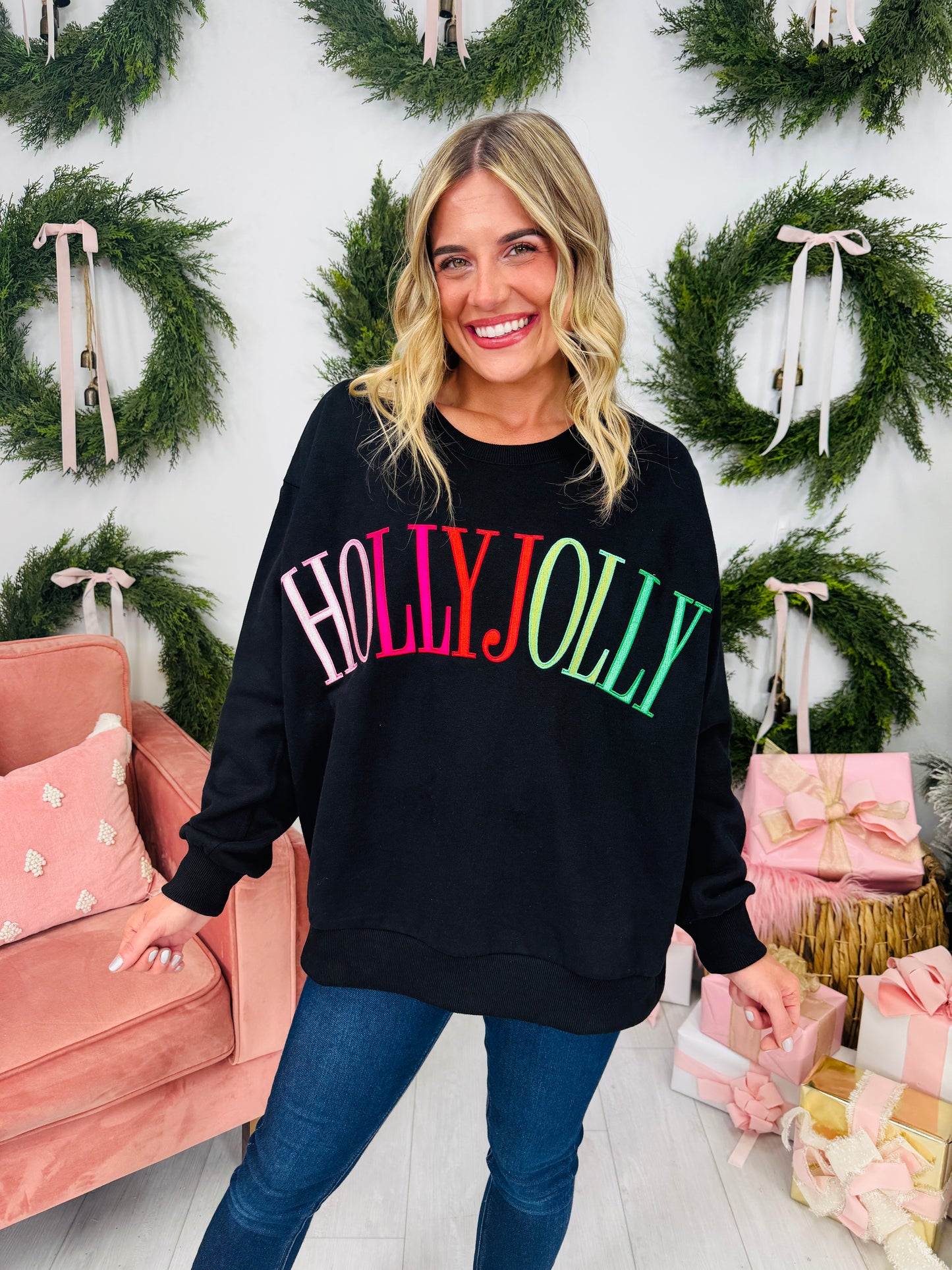 Holly Jolly Mood Crewneck