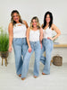 Three of a Kind Tummy Control Wide Leg Jeans in Three Inseams