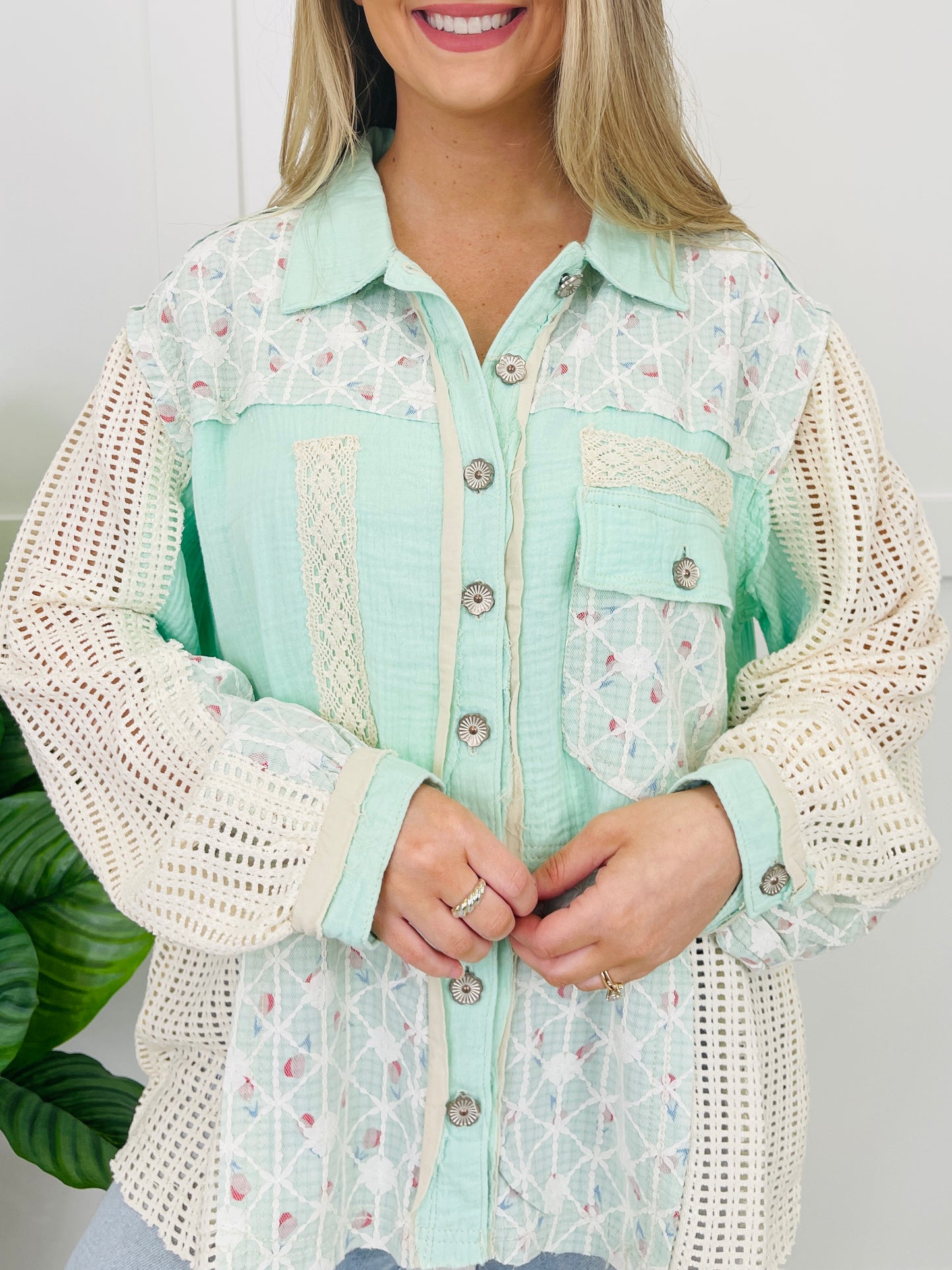 Poetic Patchwork Shacket