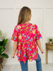 Growing On You Top in Fuchsia