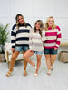 MOCO Exclusive Coastal Chic Striped Sweater- Multiple Colors!