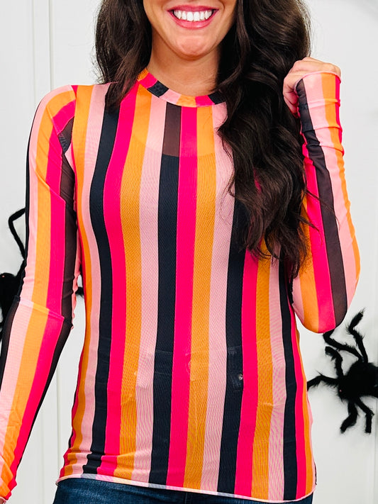 Boo Stripes Top