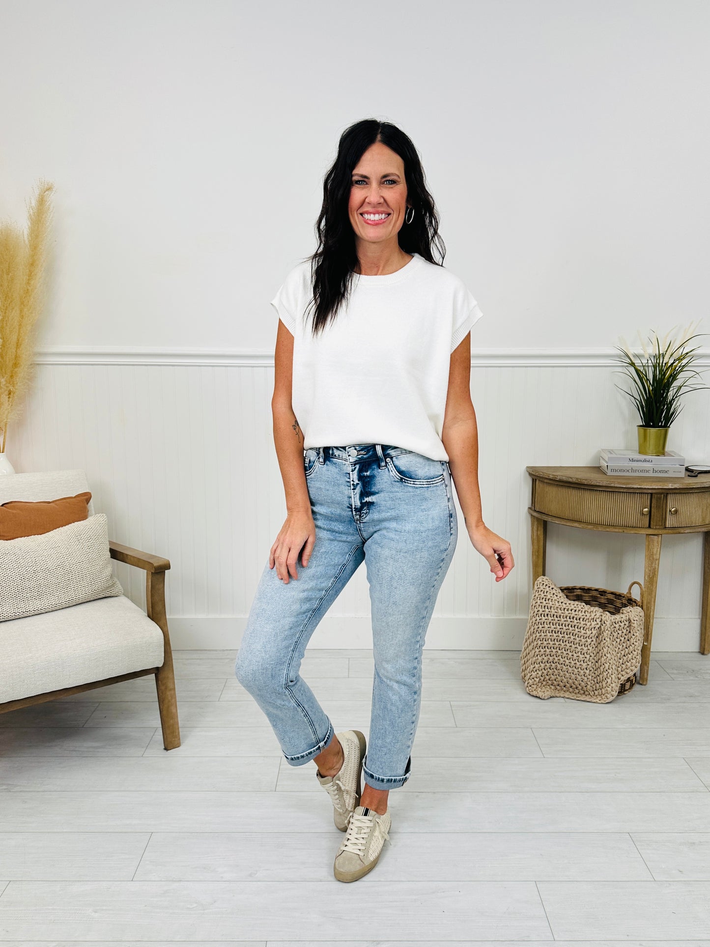 Take My Advice Tummy Control MOCO Exclusive Straight Jeans