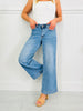 Judy Blue Make It Easy Ankle Wide Leg Jeans