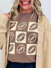 Retro Checkered Football Graphic Tee