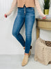 Judy Blue We Stay Fly Button Fly Skinny Jeans