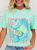 Retro Striped Bass Graphic Tee