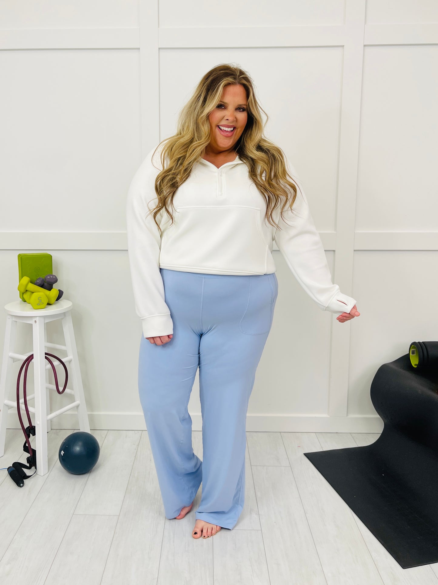 Weightless Words Bottoms In Pastel Blue