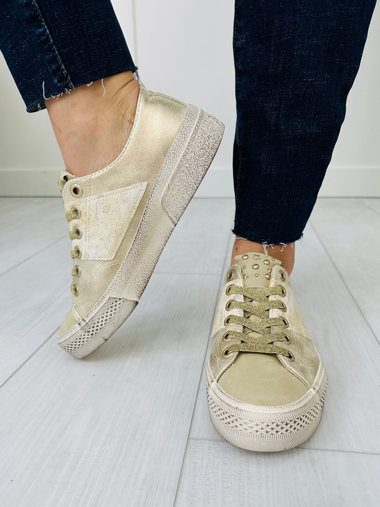 Golden Gleam Sneakers