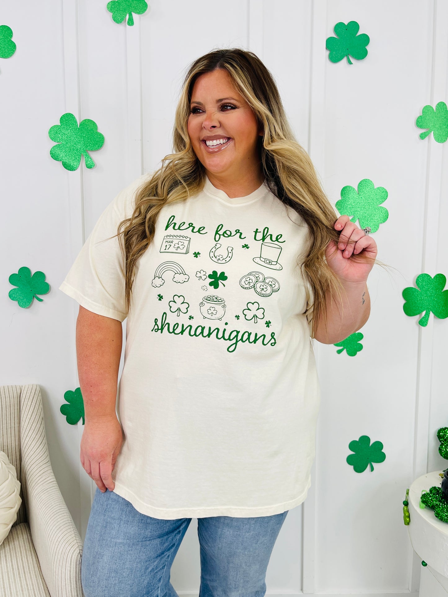 Here for the Shenanigans Graphic Tee