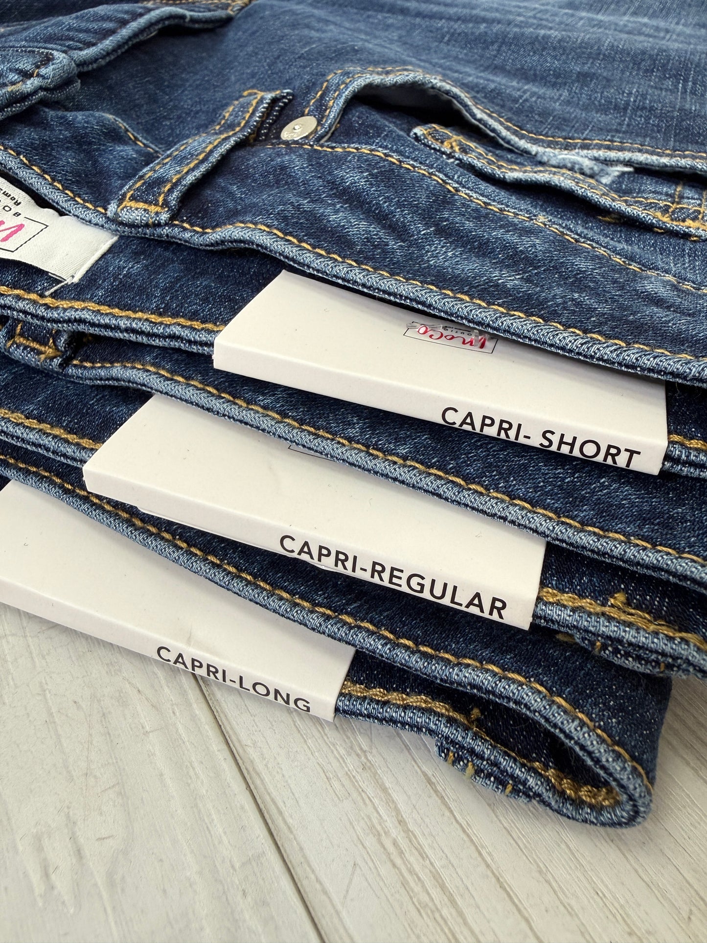 Done Your Way Tummy Control Capri Jeans in Three Inseams