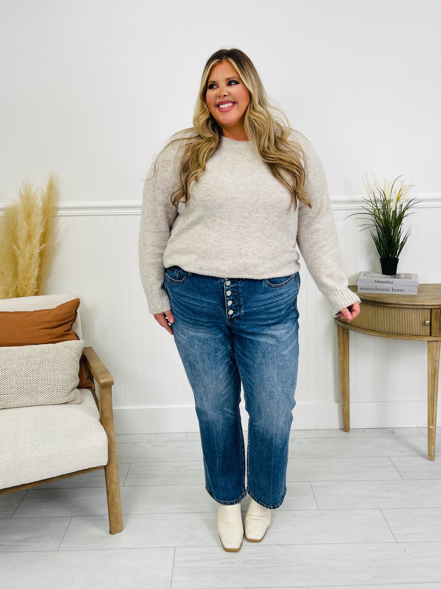 Judy Blue Cute As A Button Rigid Magic Slim Straight Jeans