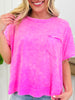 Faded Flirt Top In Multiple Colors