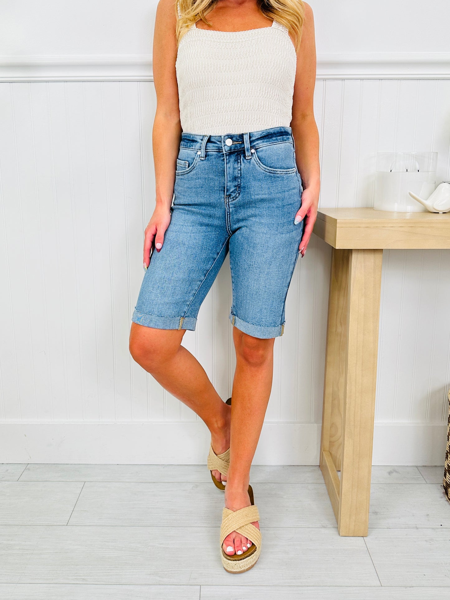 Basically Bermuda Tummy Control Shorts