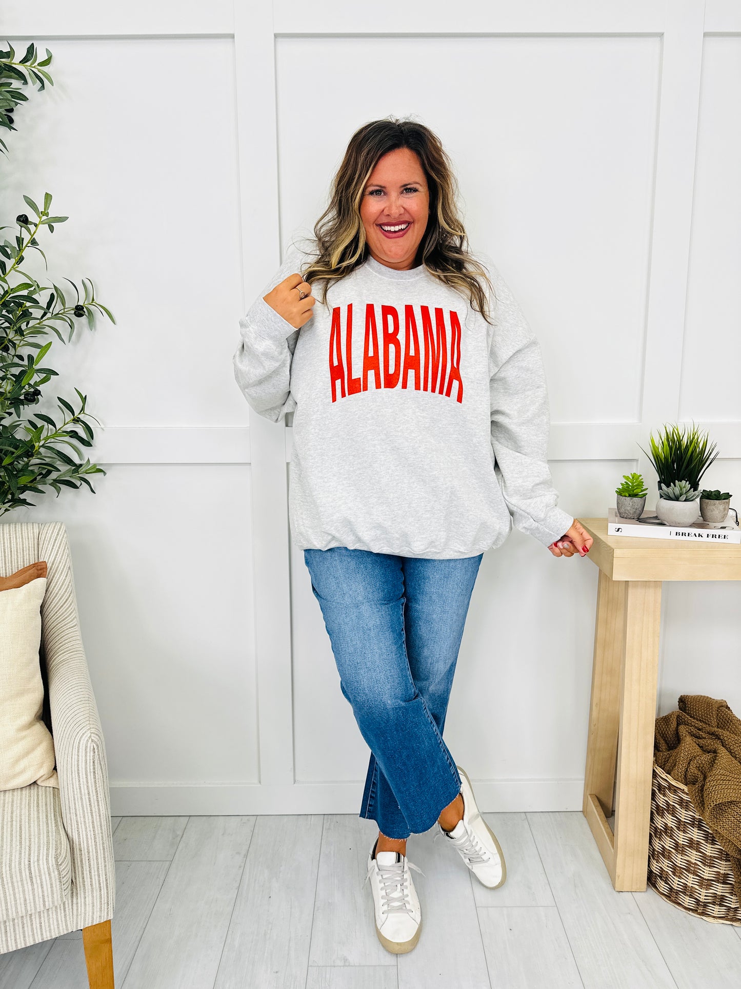 Alabama Reversible AL Graphic Crewneck Sweatshirt