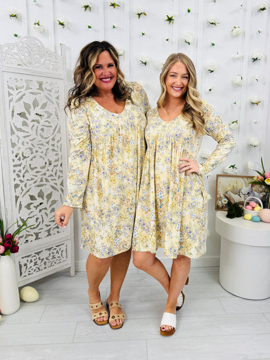 Whispering Meadow Dress in Butter Yellow