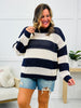 MOCO Exclusive Coastal Chic Striped Sweater- Multiple Colors!