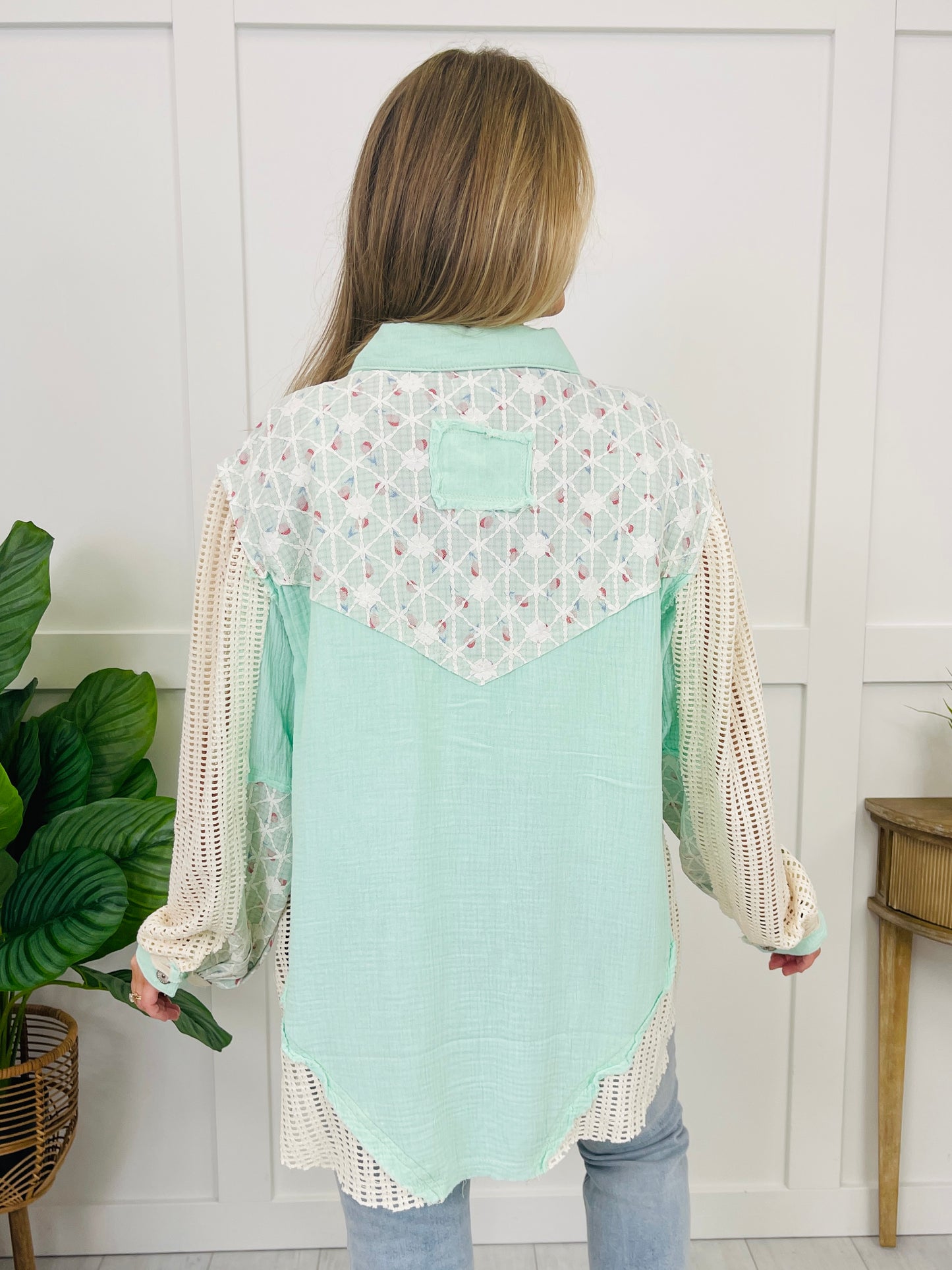 Poetic Patchwork Shacket