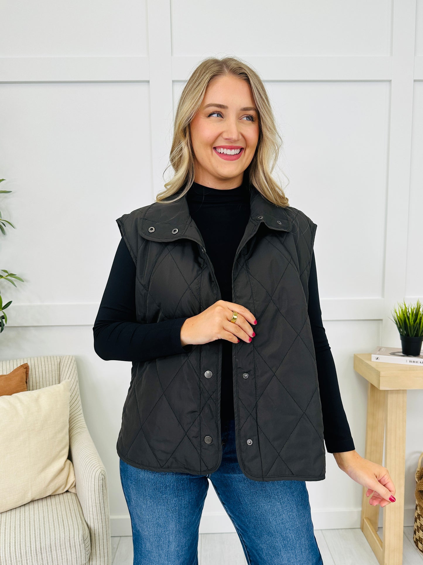 Quilted In The Quiet Vest- Multiple Colors!