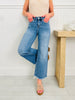 On The Go Tummy Control Wide Leg Jeans