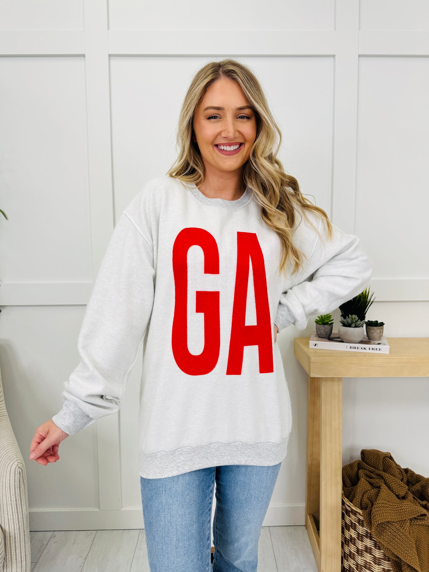 Georgia Reversible GA Graphic Crewneck Sweatshirt