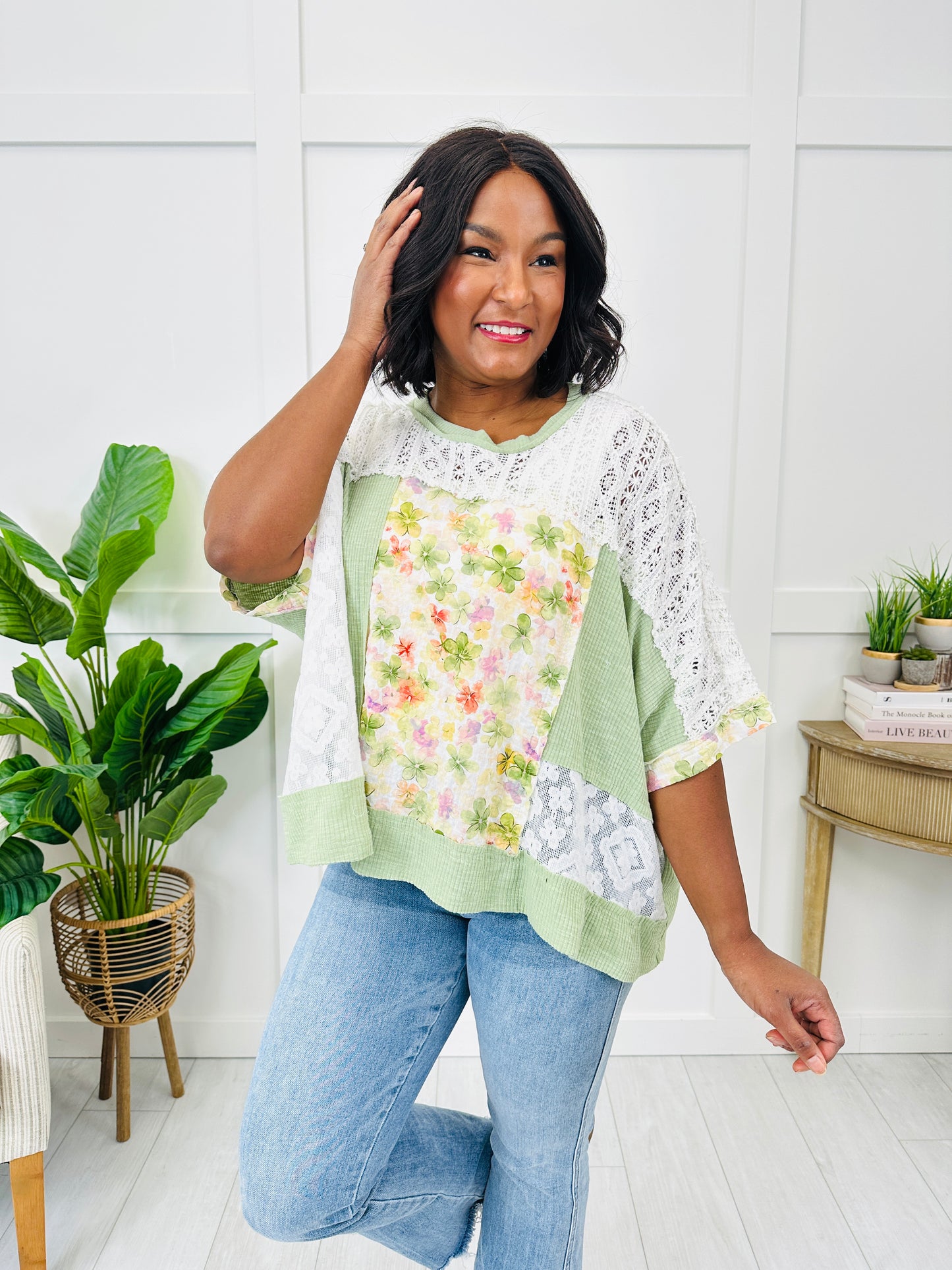 Love the Attention Top In Sage