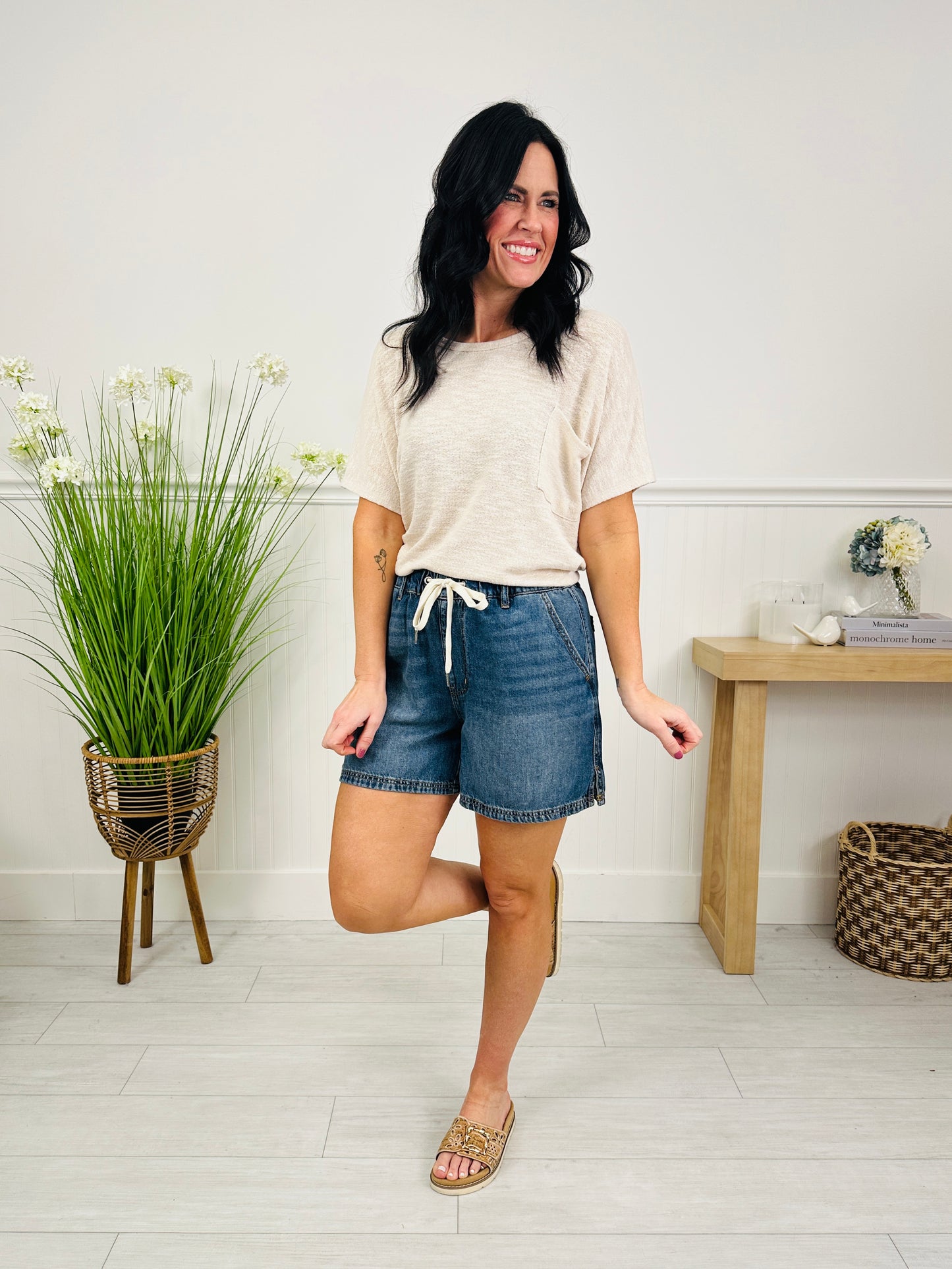 Judy Blue Comfort First Baggy Featherweight Shorts