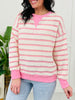 Rosy Ripples Sweater