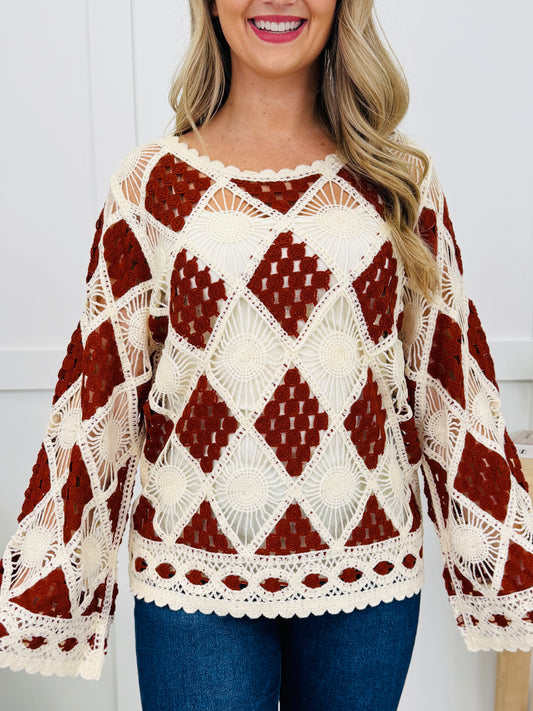 Sundown Stitchwork Top