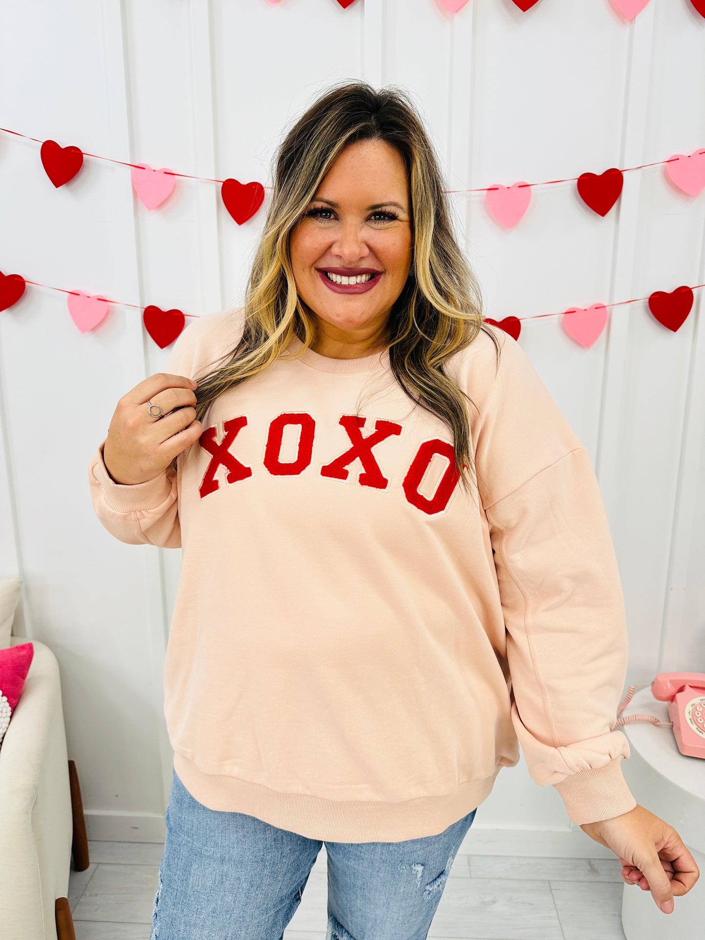 MOCO Exclusive Love and XOXO Graphic Sweatshirts