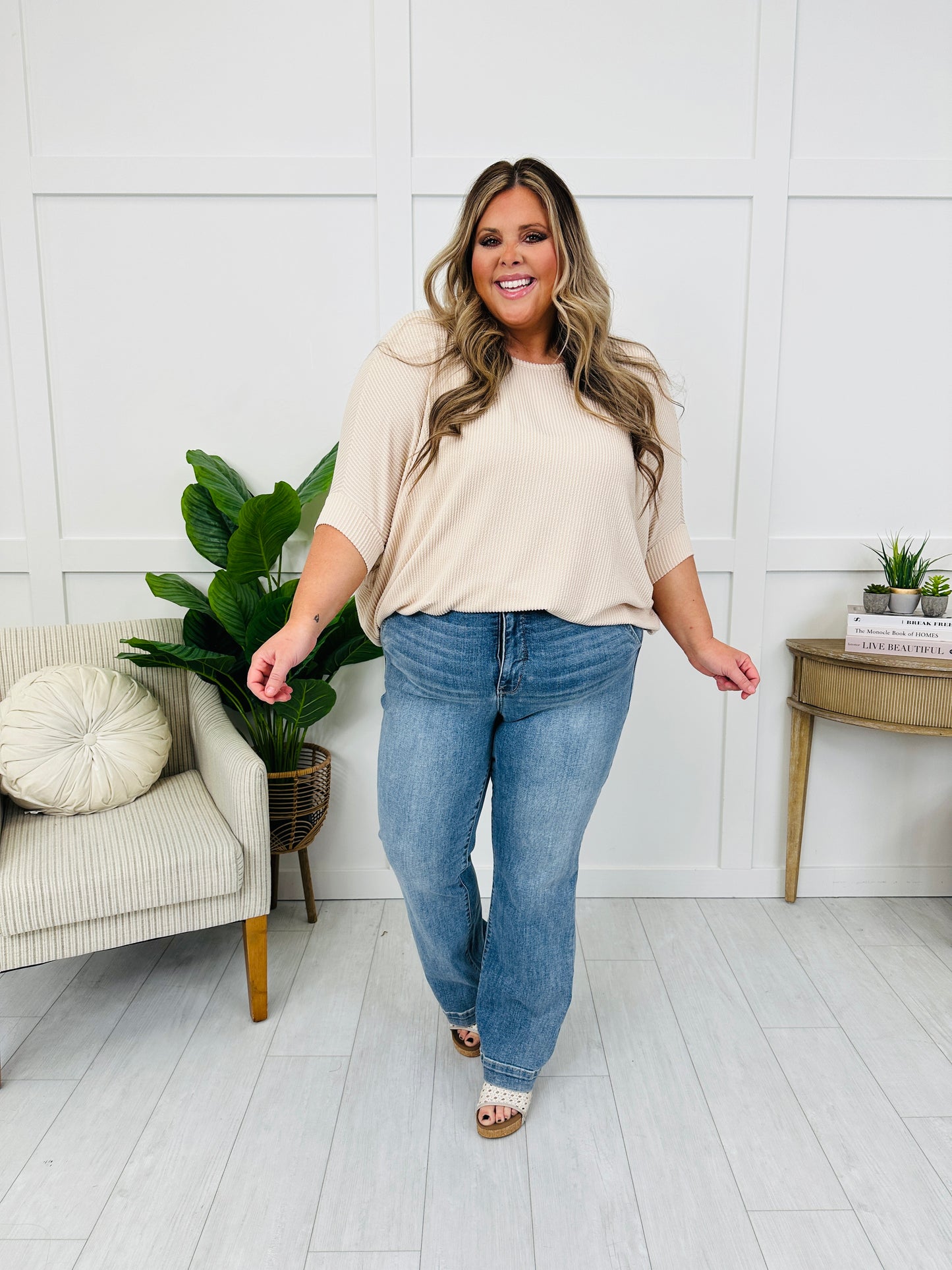 Judy Blue Tailored To You Wide Leg Trouser Jeans